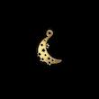 پلاک طلا 18 عیار مدل ماه و ستاره کد kc18556