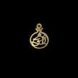 پلاک طلا 18 عیار مدل عشق کد kc18609