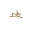 پلاک طلا 18 عیار مدل عشق کد kc18620
