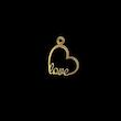 پلاک طلا 18 عیار مدل LOVE کد kc18676