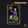 کارت فوتبالی طلا 18 عیار سوت مدل آندرس اینیستا Andres Iniesta طرح فوتبالی 2025 کد SO10005
