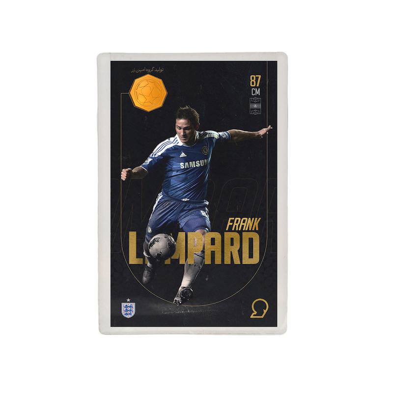 کارت فوتبالی طلا 18 عیار سوت مدل فرانک لمپارد Frank Lampard طرح فوتبالی 2025 کد SO10038