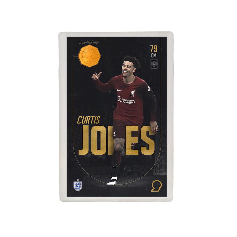 کارت فوتبالی طلا 18 عیار سوت مدل کرتیس جونز JONES طرح فوتبالی 2025 کد SO10060