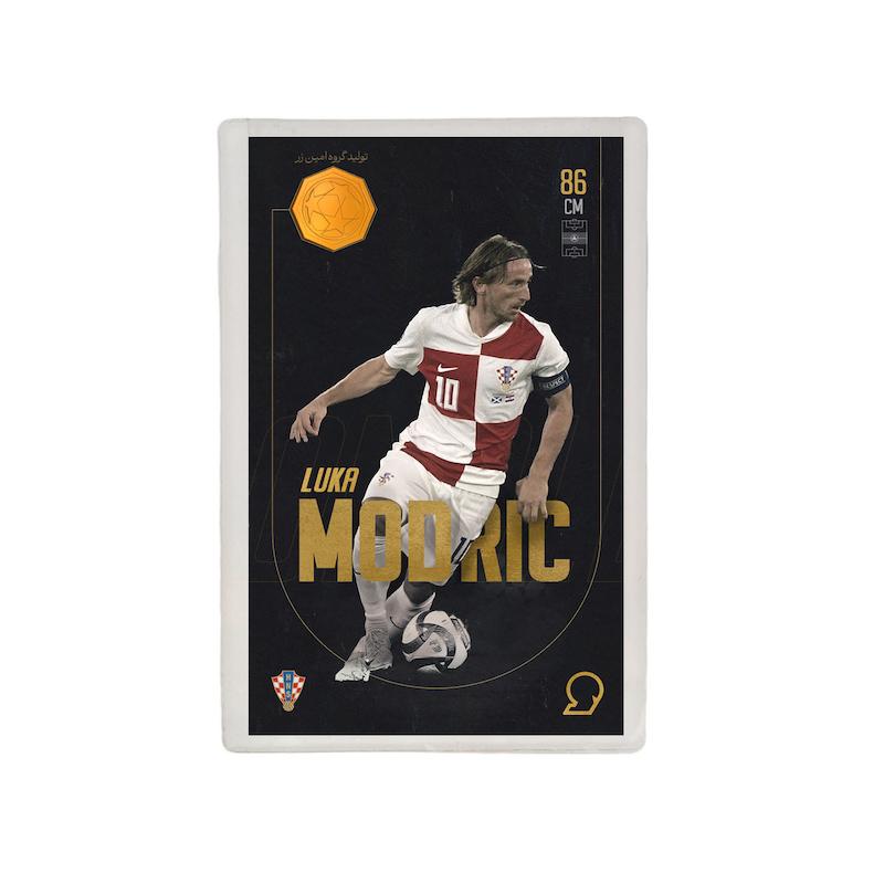 کارت فوتبالی طلا 18 عیار سوت مدل لوکا مودریچ Luka Modric طرح فوتبالی 2025 کد SO10075