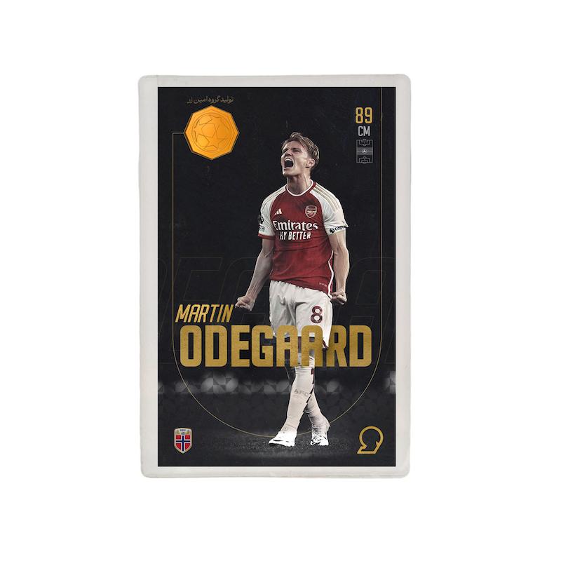 کارت فوتبالی طلا 18 عیار سوت مدل مارتین اودگارد Martin odegaard طرح فوتبالی 2025 کد SO10079