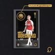 کارت فوتبالی طلا 18 عیار سوت مدل مارتین اودگارد Martin odegaard طرح فوتبالی 2025 کد SO10079