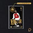 کارت فوتبالی طلا 18 عیار سوت مدل پاتریک ویرا Patrick Vieira طرح فوتبالی 2025 کد SO10091