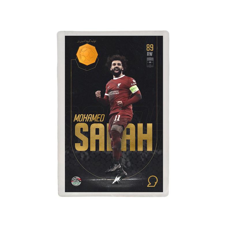 کارت فوتبالی طلا 18 عیار سوت مدل محمد صلاح SALAH طرح فوتبالی 2025 کد SO10105