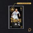 کارت فوتبالی طلا 18 عیار سوت مدل زین‌الدین زیدان Zinedine Zidane طرح فوتبالی 2025 کد SO10126