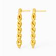گوشواره طلا 18 عیار زنانه زربن مدل کارتیه  کد ZBE000959