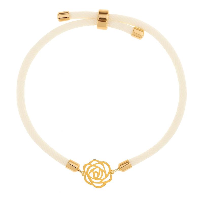 دستبند طلا 18 عیار زنانه لی‌دا مدل گل کد BL009