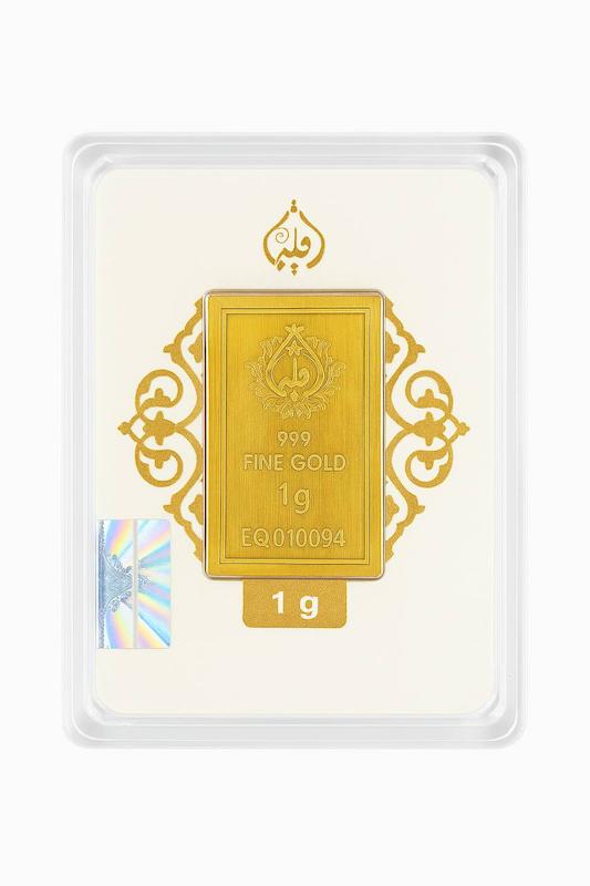 شمش طلا 24 عیار مدوپد مدل اقلیما 1 گرمی