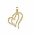 گردنبند طلا مدل قلب کد E1283