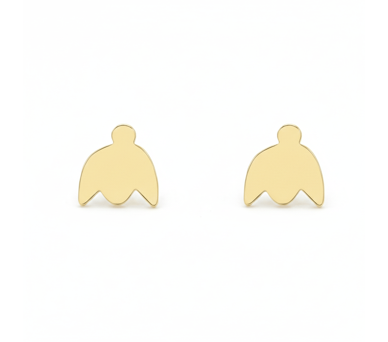 گوشواره طلا مدل لاله‌ی واژگون کد GA12033