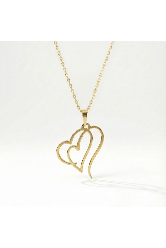 گردنبند طلا مدل قلب کد E1283