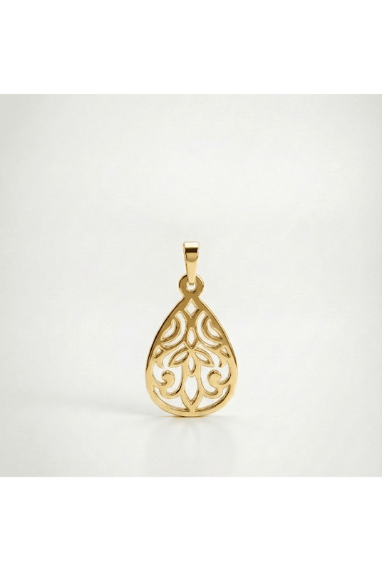 پلاک طلا مدل اسلیمی کد PA15330