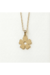 گردنبند طلا 18 عیار زنانه لی‌دا مدل گل کد QQ1193