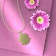 گردنبند طلا 18 عیار زنانه مدوپد مدل قاب کد P1072