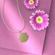 گردنبند طلا 18 عیار زنانه مدوپد مدل قاب کد P1184
