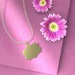 گردنبند طلا 18 عیار زنانه مدوپد مدل قاب کد P1286