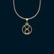 گردنبند طلا 18 عیار زنانه لی‌دا مدل دایره کد NL271