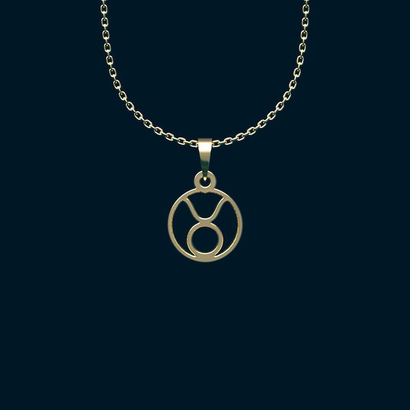 گردنبند طلا 18 عیار زنانه لی‌دا مدل دایره کد NL271