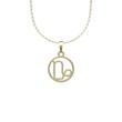 گردنبند طلا 18 عیار زنانه لی‌دا مدل نماد ماه دی کد RR1035