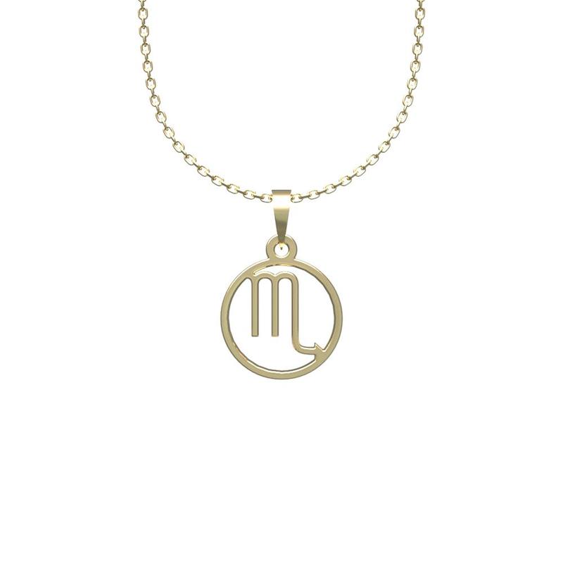 گردنبند طلا 18 عیار زنانه لی‌دا مدل نماد ماه آبان کد RR1036