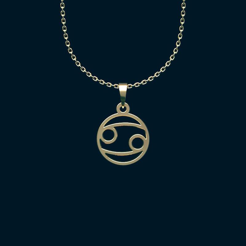 گردنبند طلا 18 عیار زنانه لی‌دا مدل نماد یونانی کد NL011