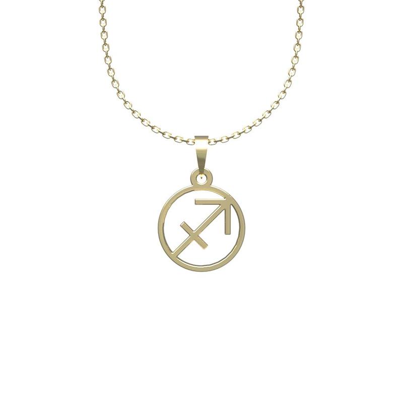 گردنبند طلا 18 عیار زنانه لی‌دا مدل نماد ماه  آذر کد RR1074