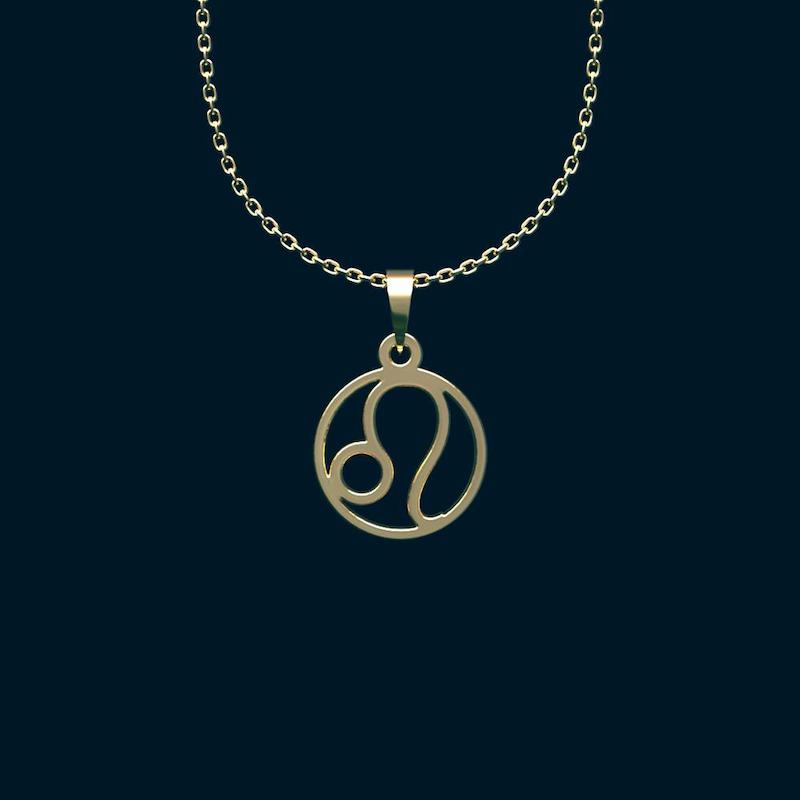 گردنبند طلا 18 عیار زنانه لی‌دا مدل نماد یونانی کد NL008