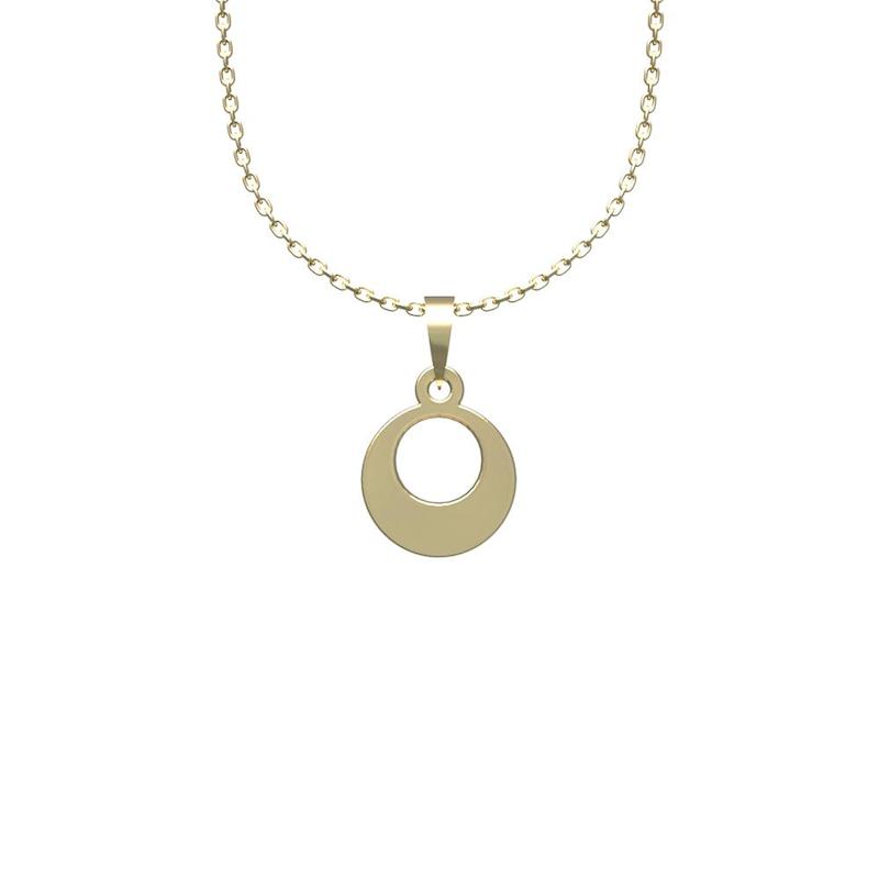 گردنبند طلا 18 عیار زنانه لی‌دا مدل دایره کد RR1123