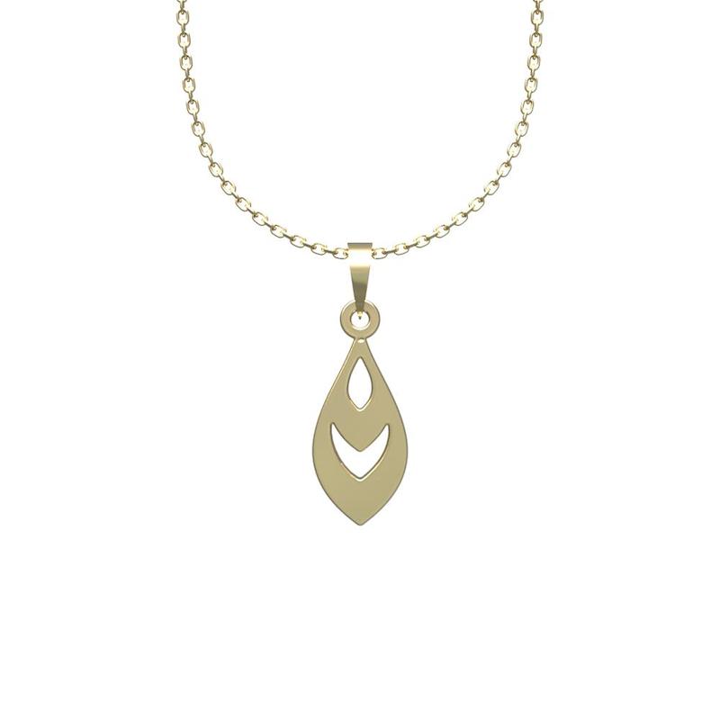 گردنبند طلا 18 عیار زنانه لی‌دا مدل هندسی کد RR1164