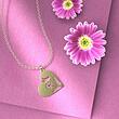 گردنبند طلا 18 عیار زنانه مدوپد مدل قلب کد SS1146