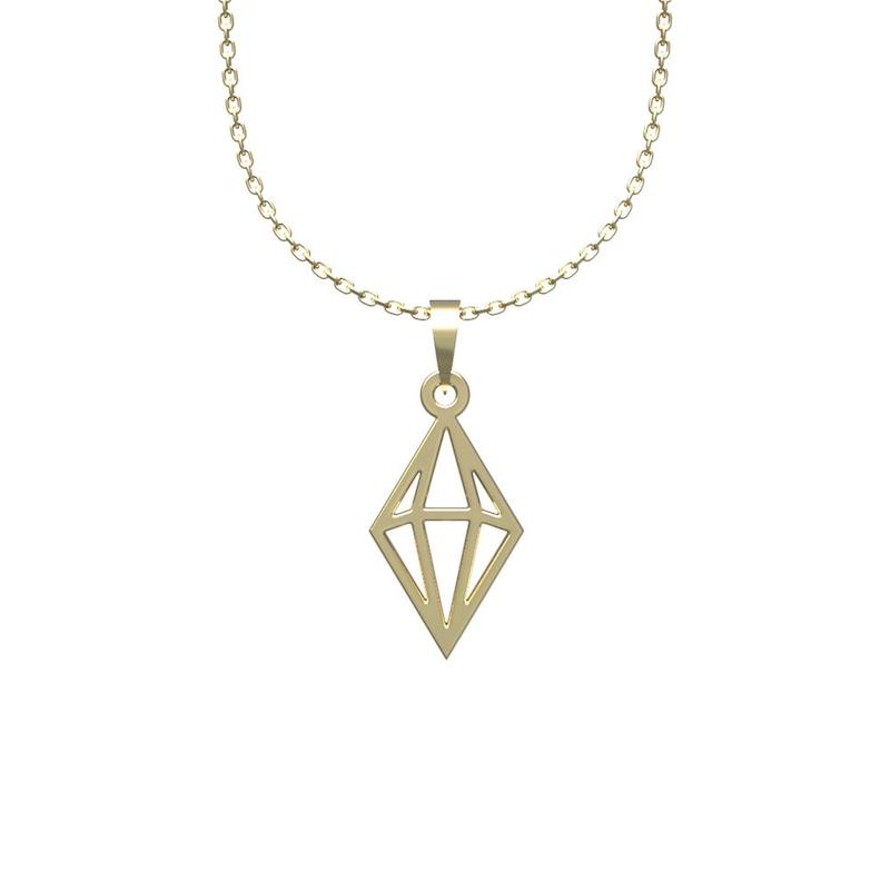 گردنبند طلا 18 عیار زنانه لی‌دا مدل یاقوت کدTT1001