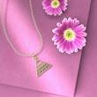 گردنبند طلا 18 عیار زنانه مدوپد مدل مثلث کد TT1043