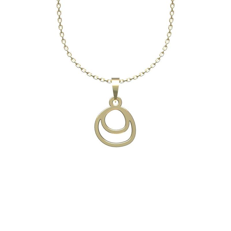 گردنبند طلا 18 عیار زنانه لی‌دا مدل دایره کد TT1145