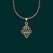 گردنبند طلا 18 عیار زنانه مدوپد مدل هندسی کد TT1195