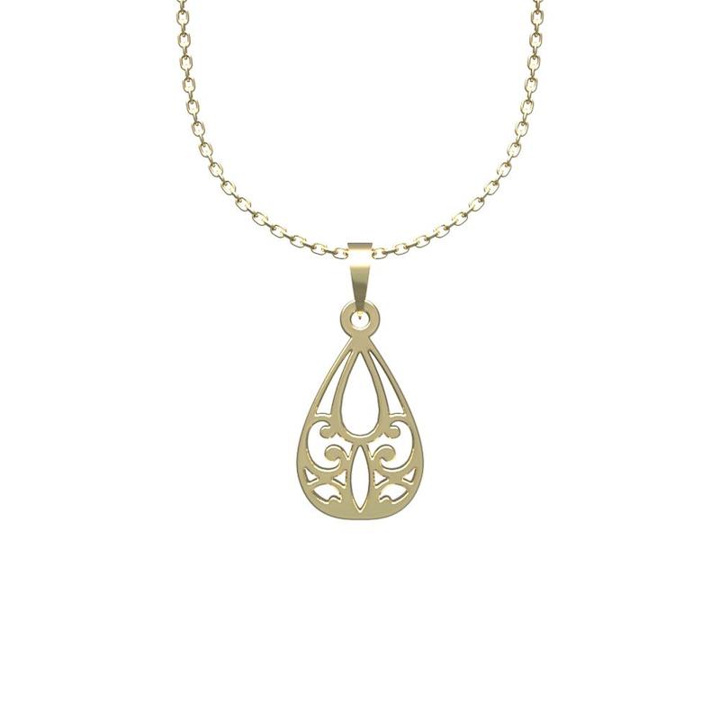 گردنبند طلا  لی‌دا مدل اسلیمی کد TT1200