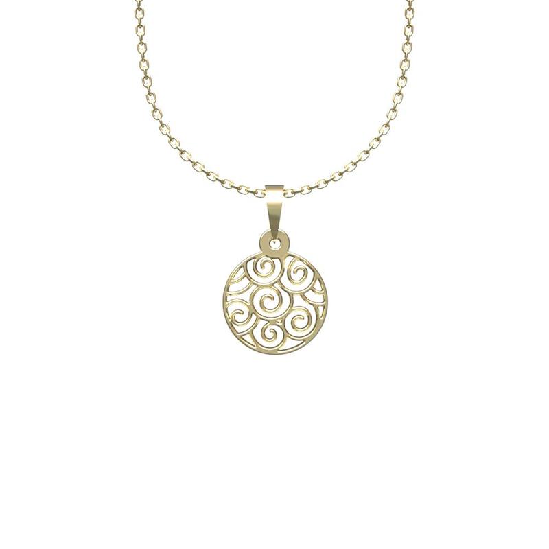 گردنبند طلا 18 عیار زنانه لی‌دا مدل نسیم کد TT1267