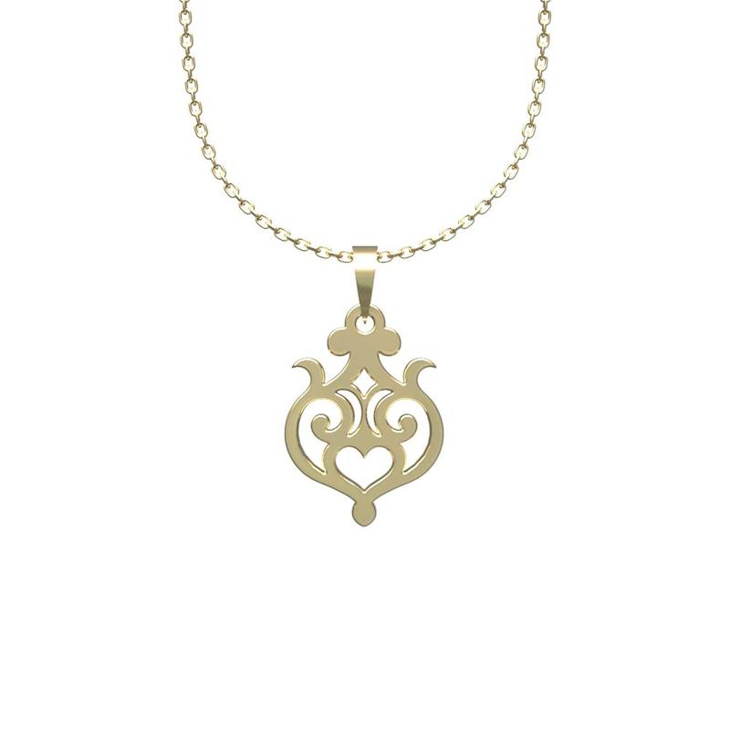 گردنبند زنانه لی‌دا مدل نقش اسلیمی کدUU1106