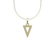 گردنبند طلا 18 عیار زنانه لی‌دا مدل مثلث کدRR1194