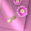 گردنبند طلا 18 عیار زنانه مدوپد مدل عینک کد Q1115