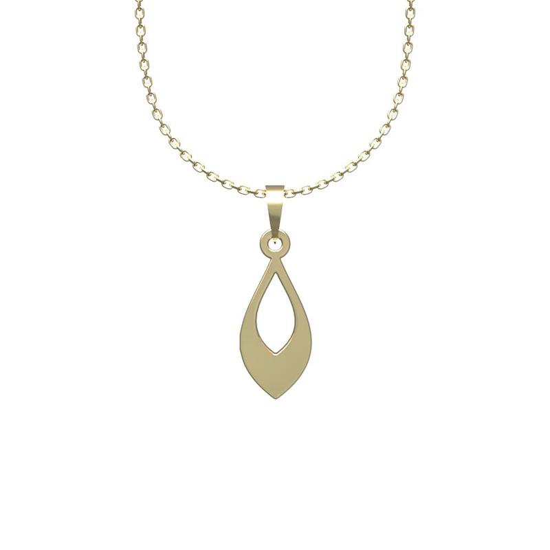 گردنبند طلا 18 عیار زنانه لی‌دا مدل گلبرگ کد RR1292