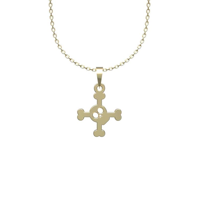 گردنبند طلا  لی‌دا مدل اسکلت کد SS1024