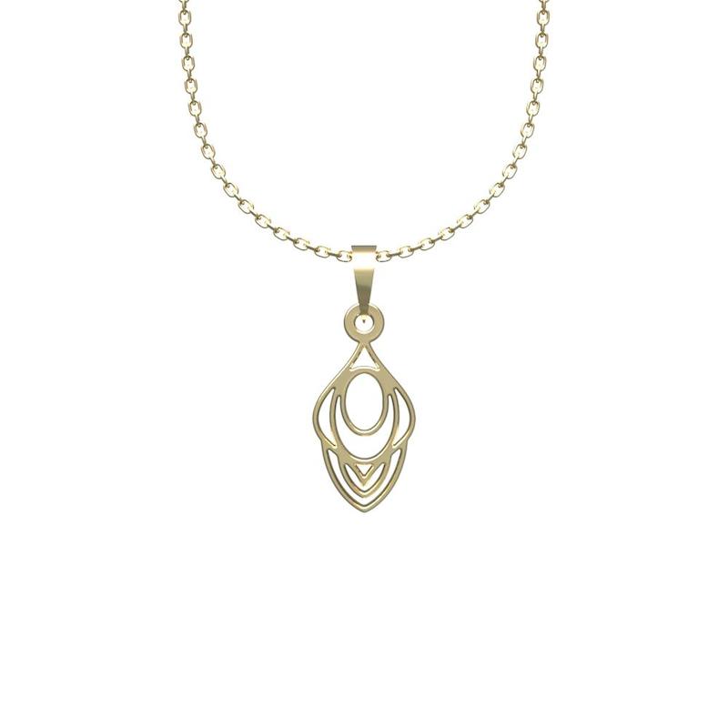 گردنبند طلا 18 عیار زنانه لی‌دا مدل پر کد NN1048