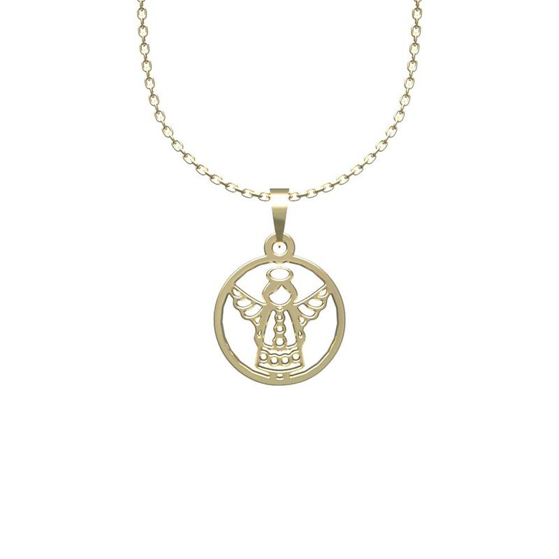 گردنبند طلا 18 عیار زنانه لی‌دا مدل فرشته کد NN1222