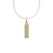 گردنبند طلا 18 عیار زنانه لی‌دا مدل مستطیل کد OO1003