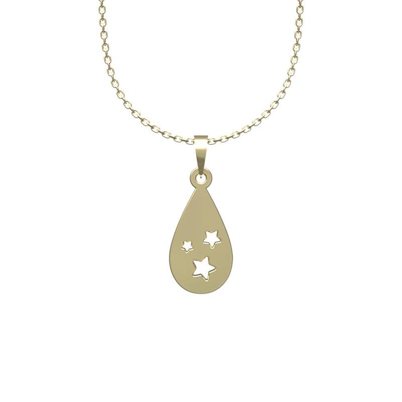 گردنبند طلا 18 عیار زنانه لی‌دا مدل ستاره کد OO1061