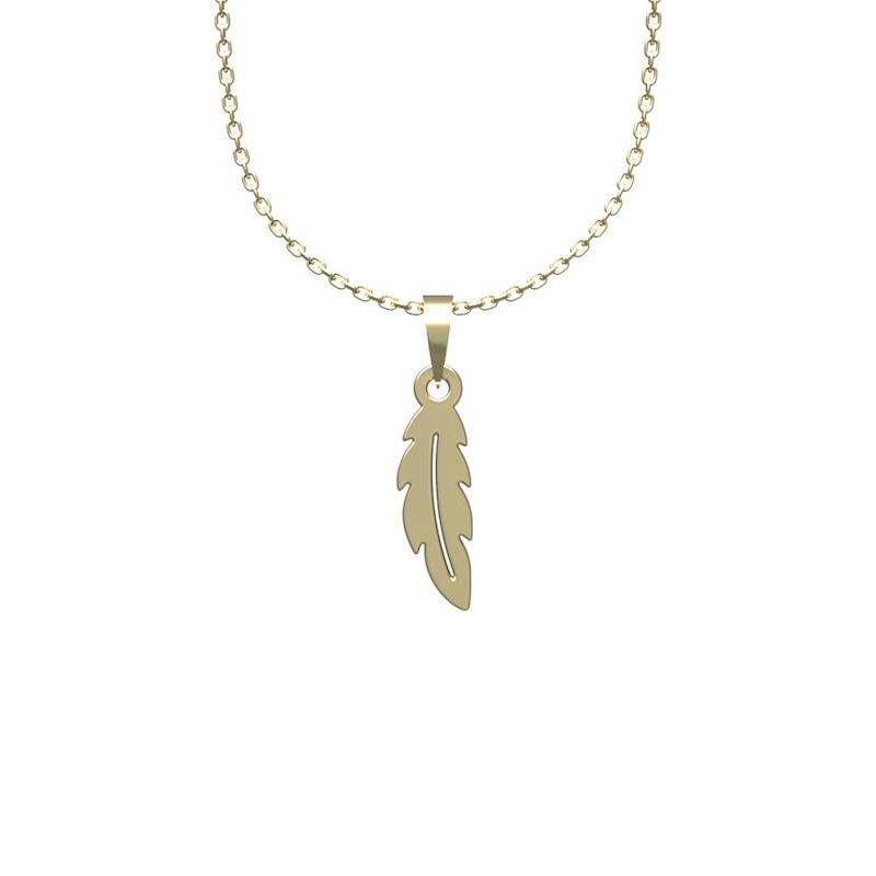 گردنبند طلا 18 عیار زنانه لی‌دا مدل پر کد OO1079